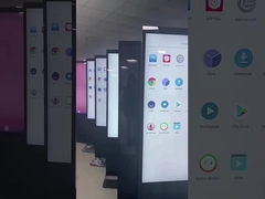 75 ιντσών Ελεύθερο Κίος Κοντρόλ Ακτινοειδής Εικόνα 256G Wifi Windows LCD